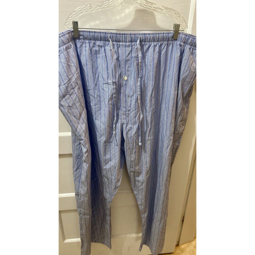 NEW Polo Ralph Lauren Men's Size 4XL Blue Striped Pajama Pants Sleepwear $50